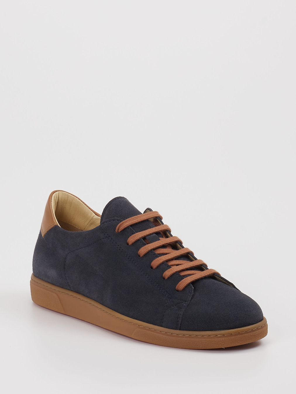 Ralph Harrison – Sneaker aus Veloursleder Dunkelblau