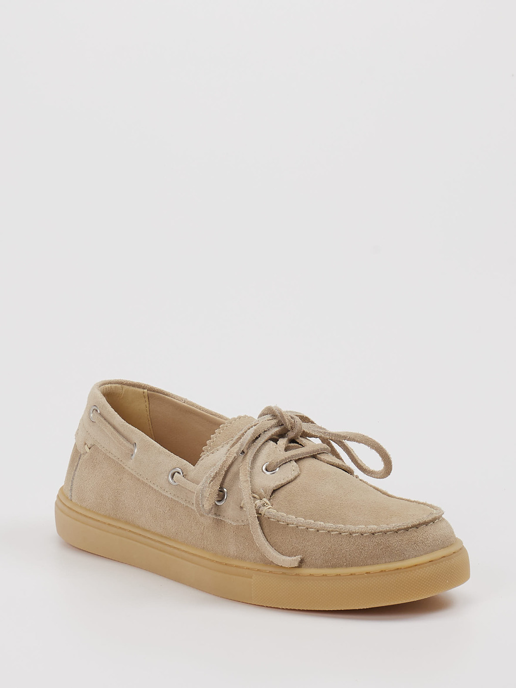 Marc O'Polo – Bootsschuhe aus Veloursleder beige
