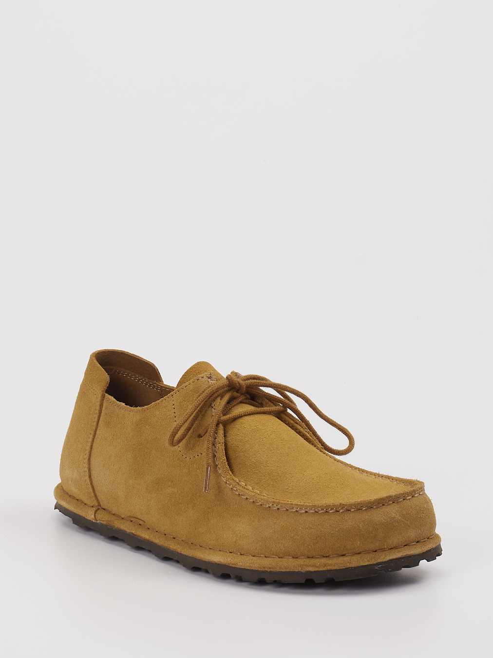 Birkenstock – Sneaker aus Veloursleder Camelbraun