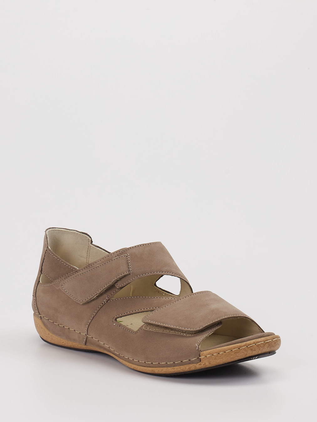 Waldläufer – Sandalette aus Nubukleder Beige