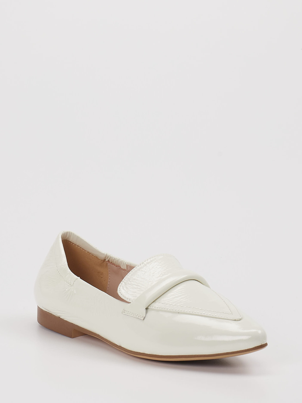 Andrea Puccini – Loafer aus Lackleder Weiß