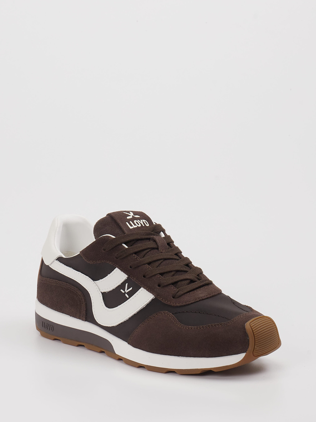 Lloyd – Sneaker aus Velours Textil braun