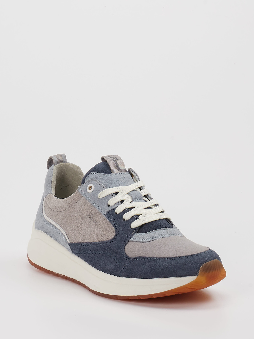 Sioux – Sneaker aus Veloursleder blau