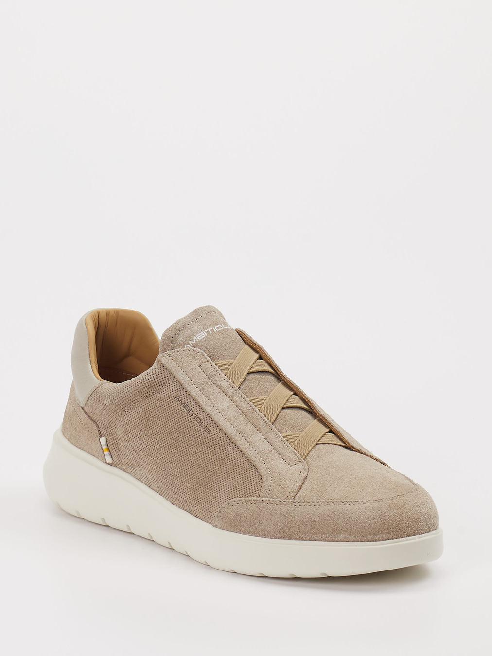 Ambitious – Sneaker aus Veloursleder Taupe