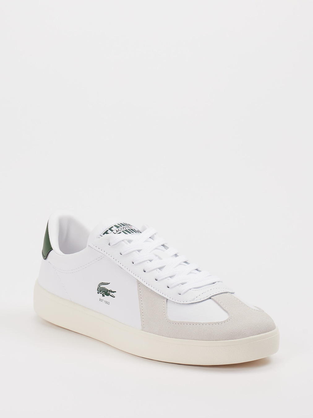 Lacoste – Sneaker aus Leder Weiß Creme