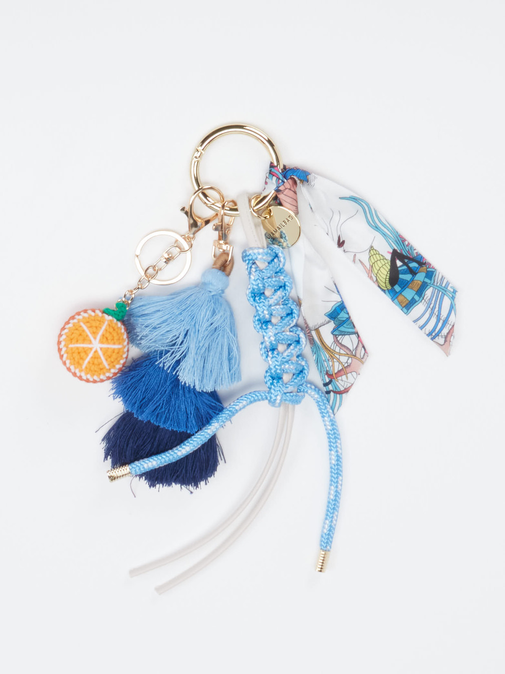 Viamailbag – Taschenanhänger aus Textil Blau