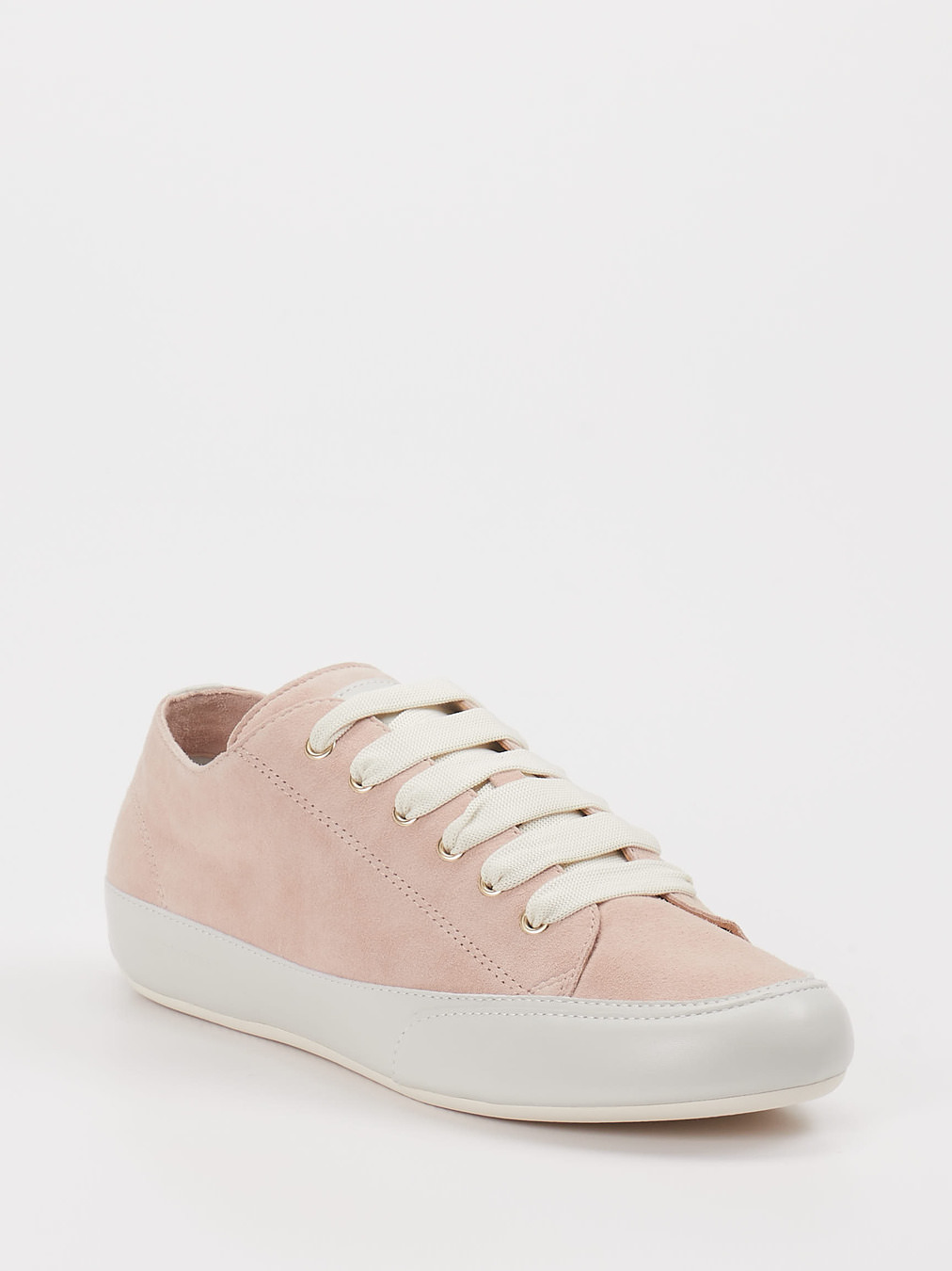 Candice Cooper – Sneaker aus Veloursleder Puderrosa