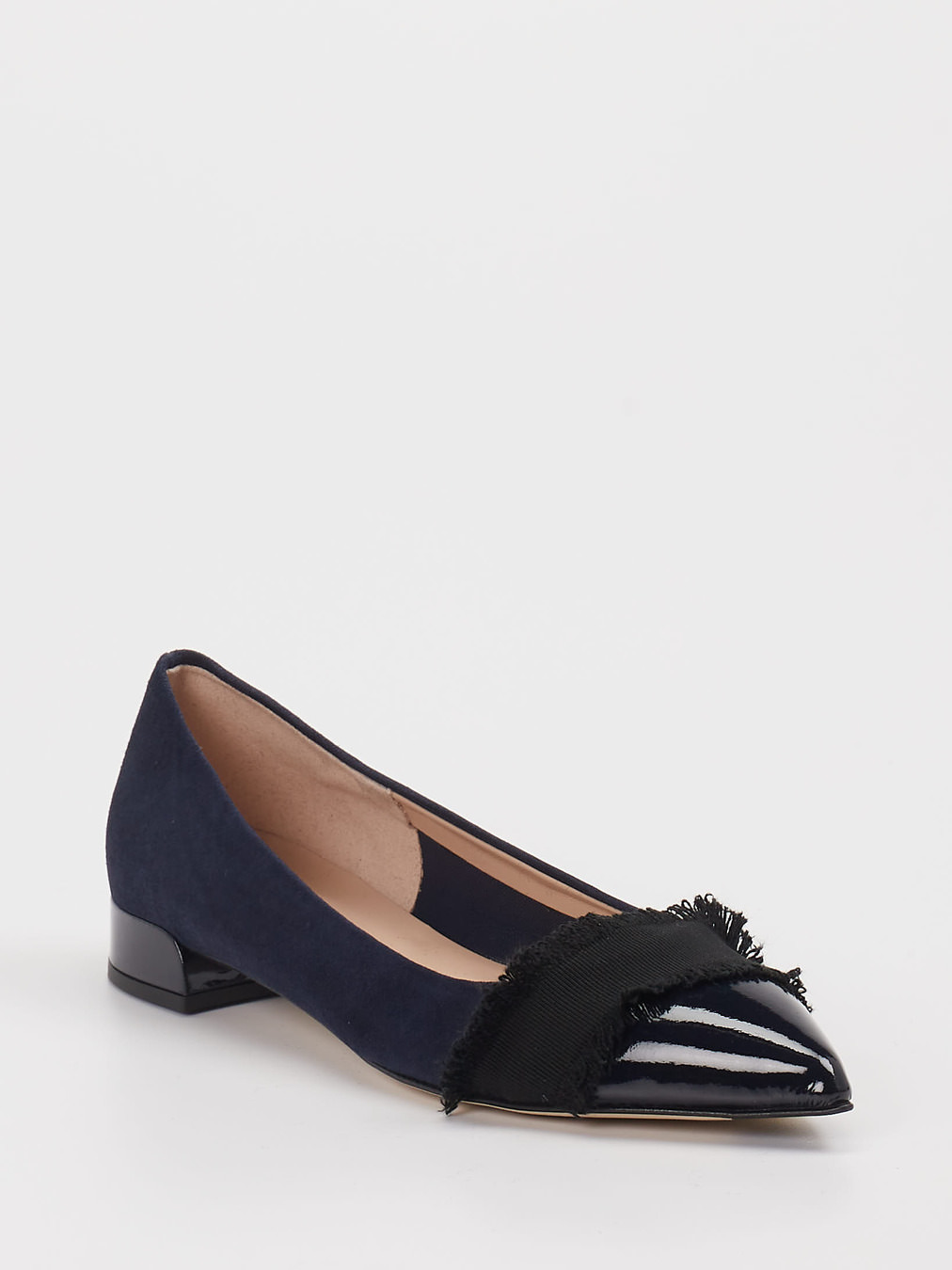 Andrea Puccini – Pumps aus Veloursleder Navy