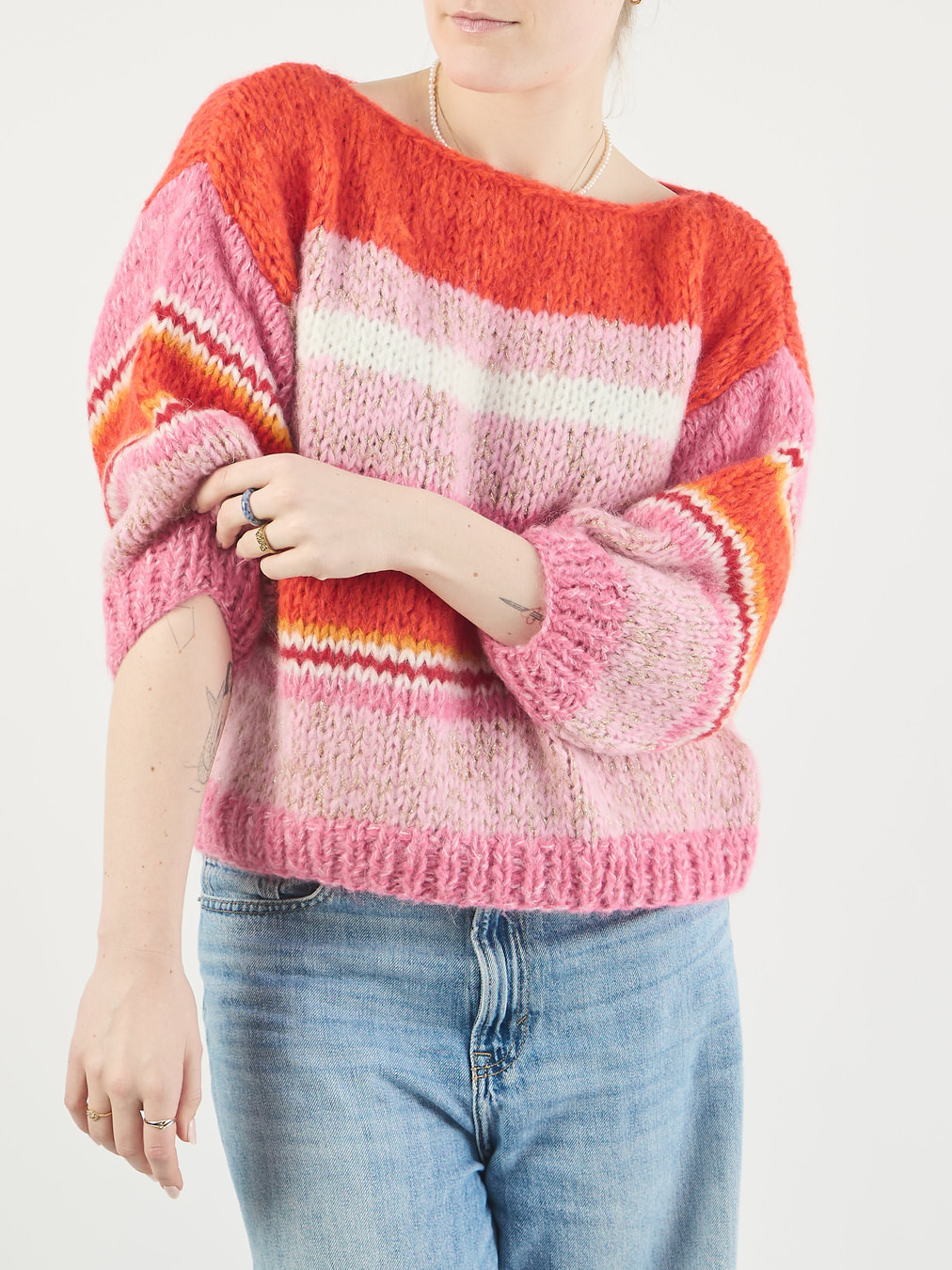 DawnxDare – Pullover aus Strick korallrot