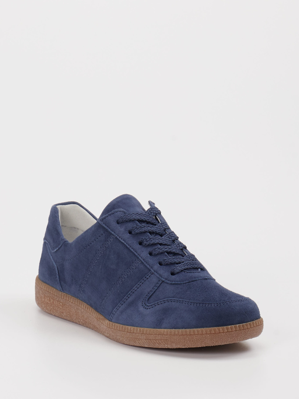 Semler – Sneaker aus Veloursleder Blau