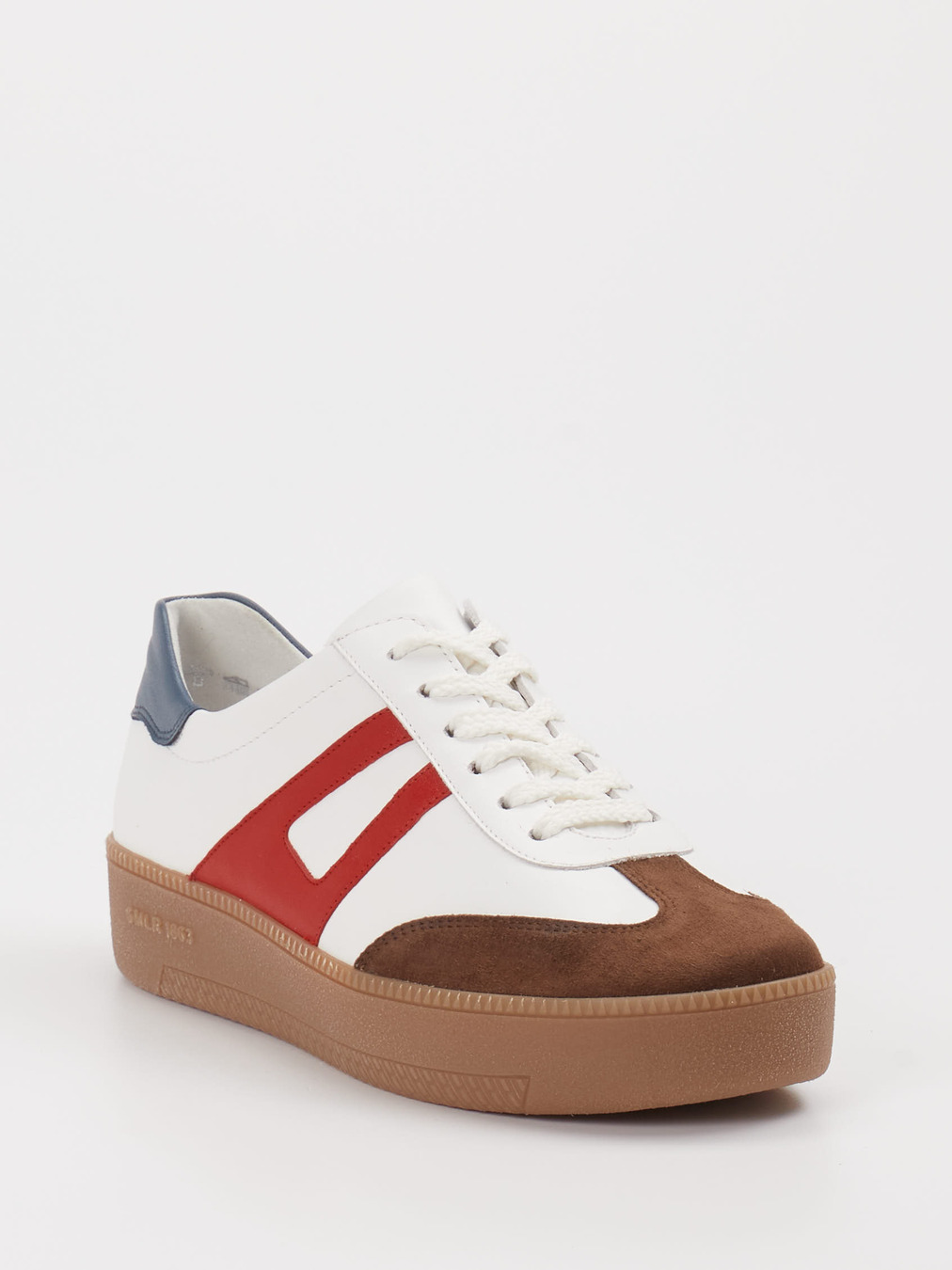 Semler – Sneaker aus Velours Leder multicolor