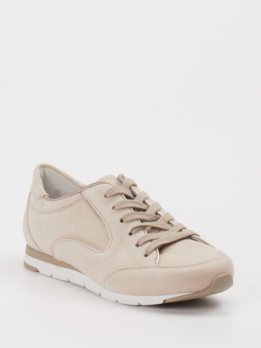 Semler – Sneaker aus Veloursleder Beige