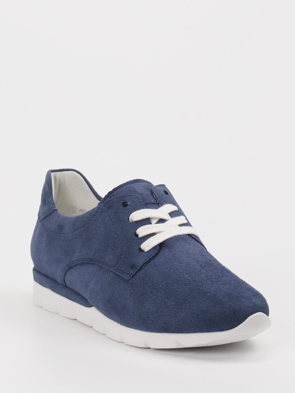 Semler – Schnürschuh aus Veloursleder Blau