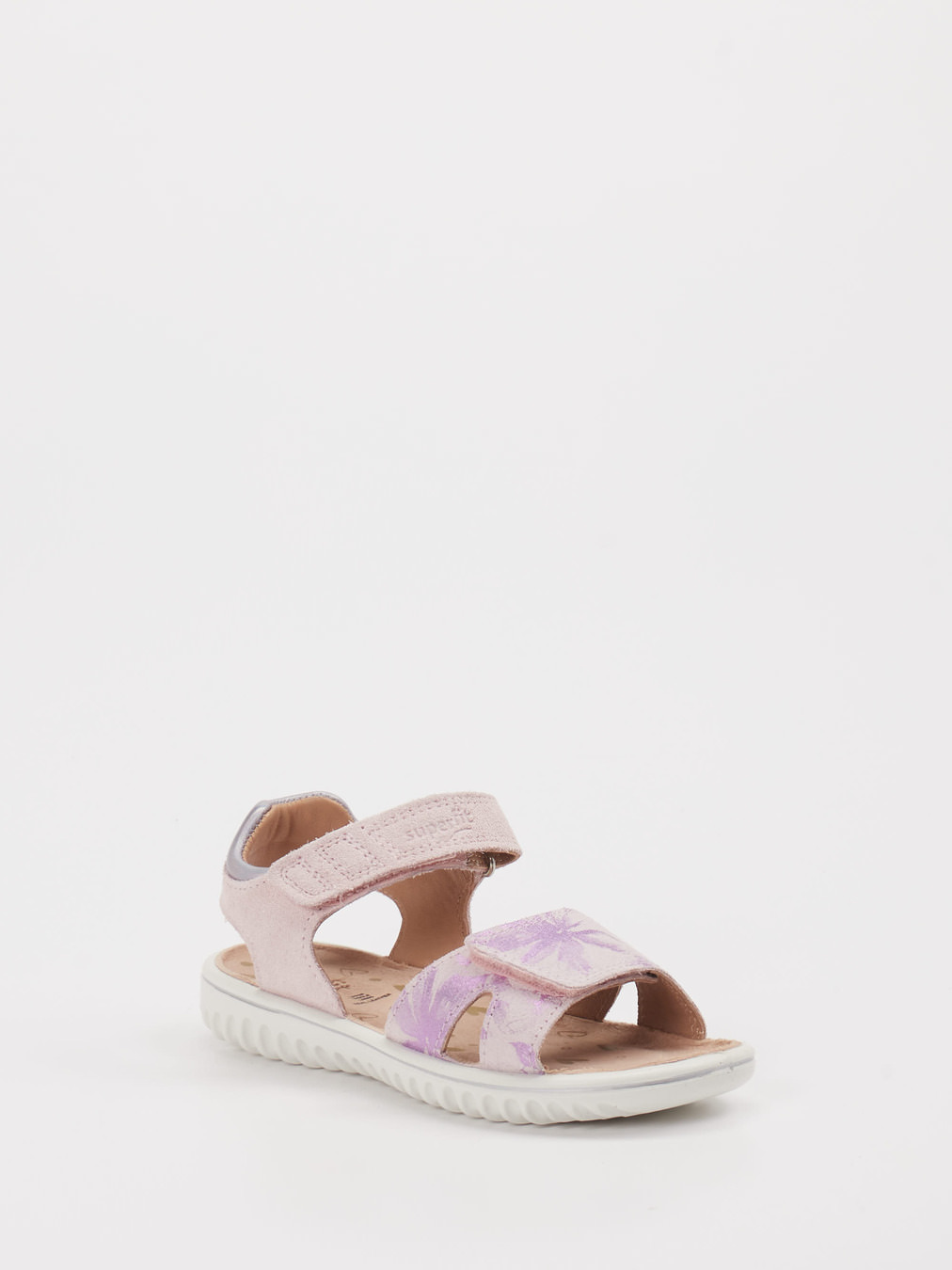 Superfit – Klettsandalen aus Leder puderrosa