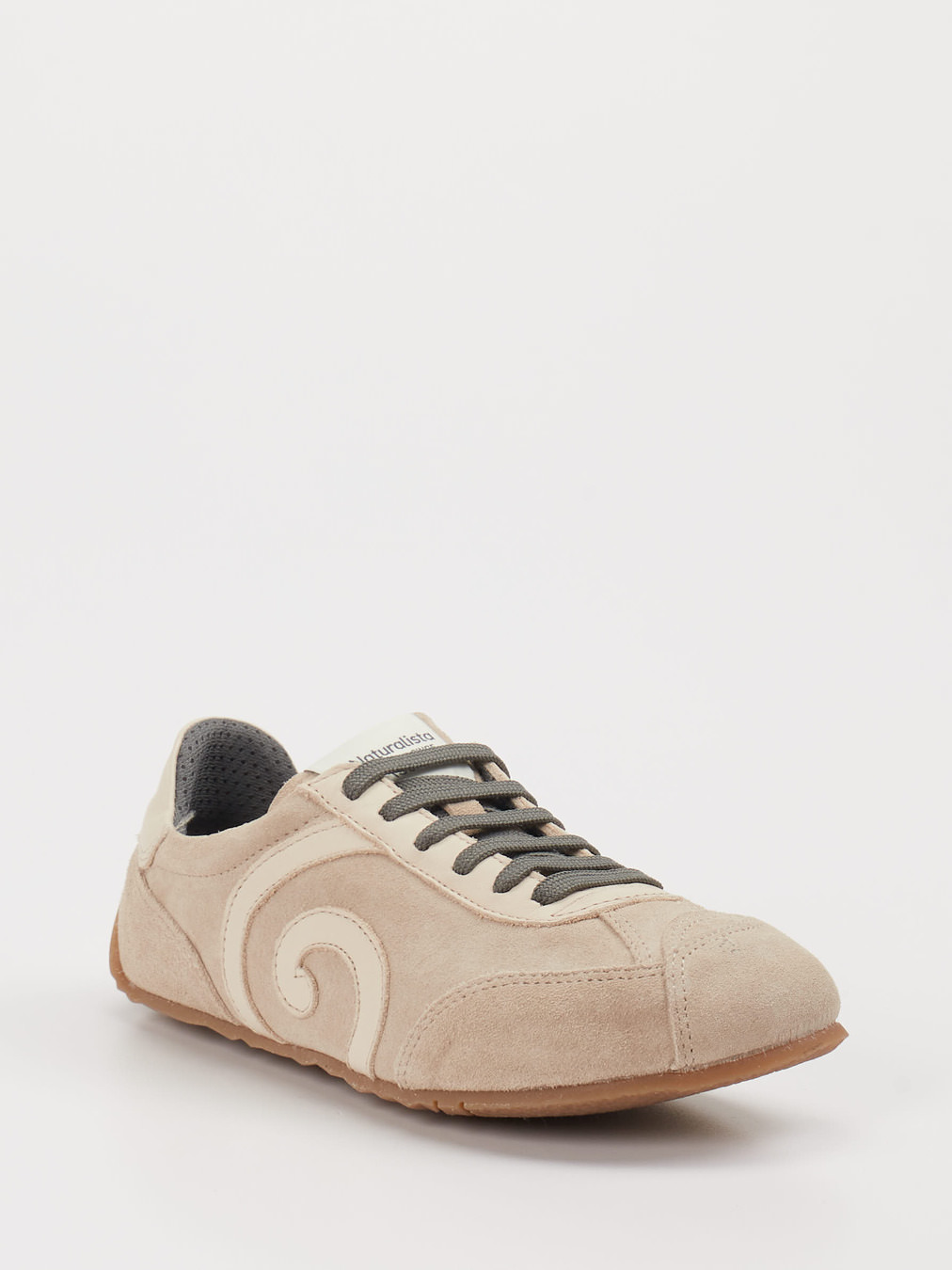 El Naturalista – Sneaker aus Veloursleder Beige