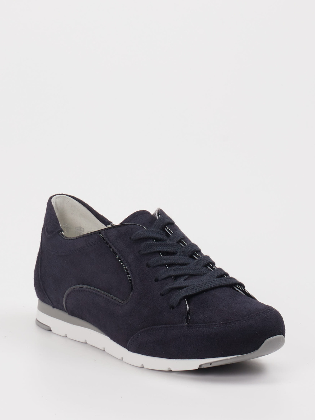 Semler – Sneaker aus Veloursleder Blau