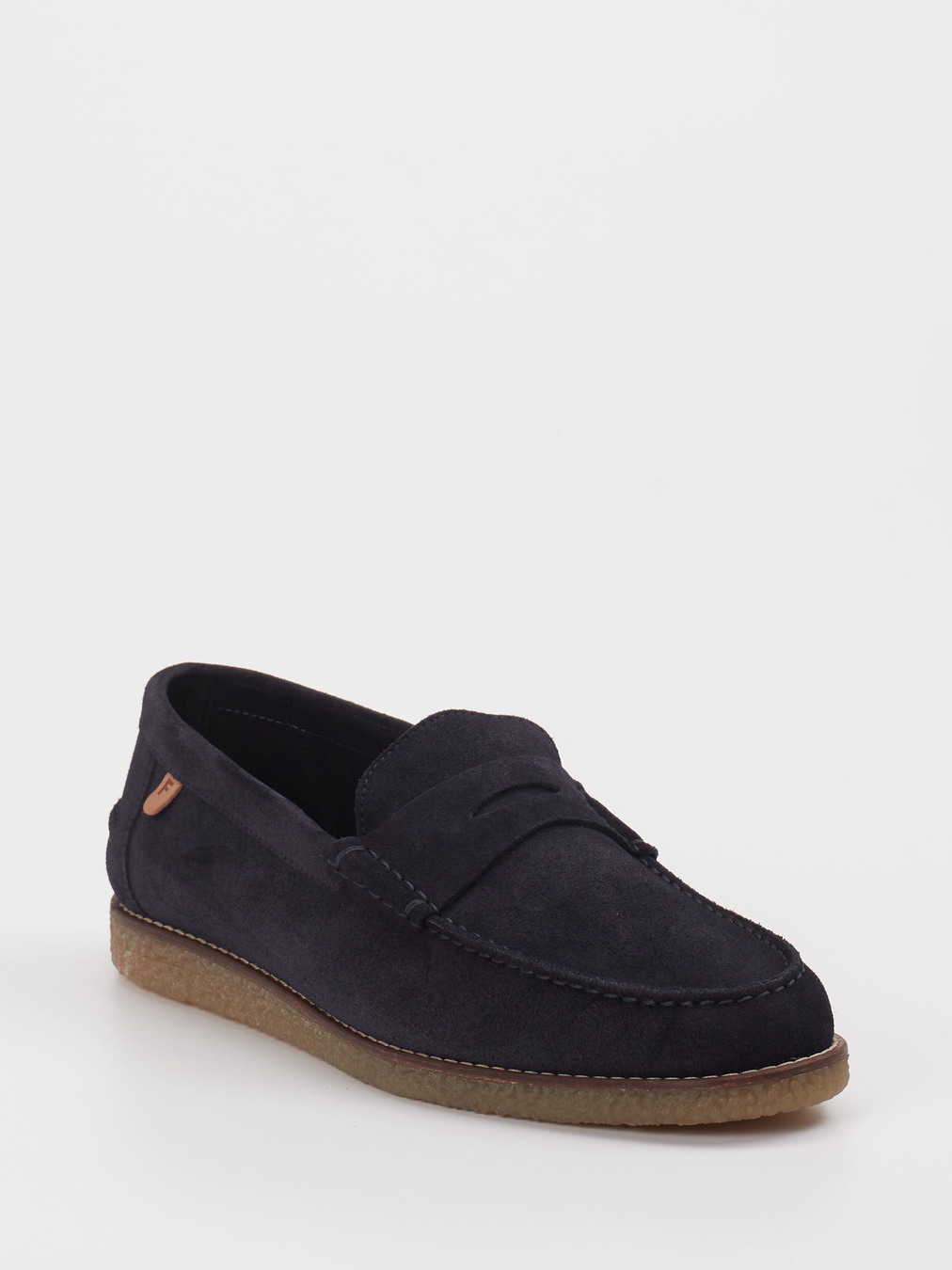 Floris van Bommel – Loafer aus Veloursleder Navy