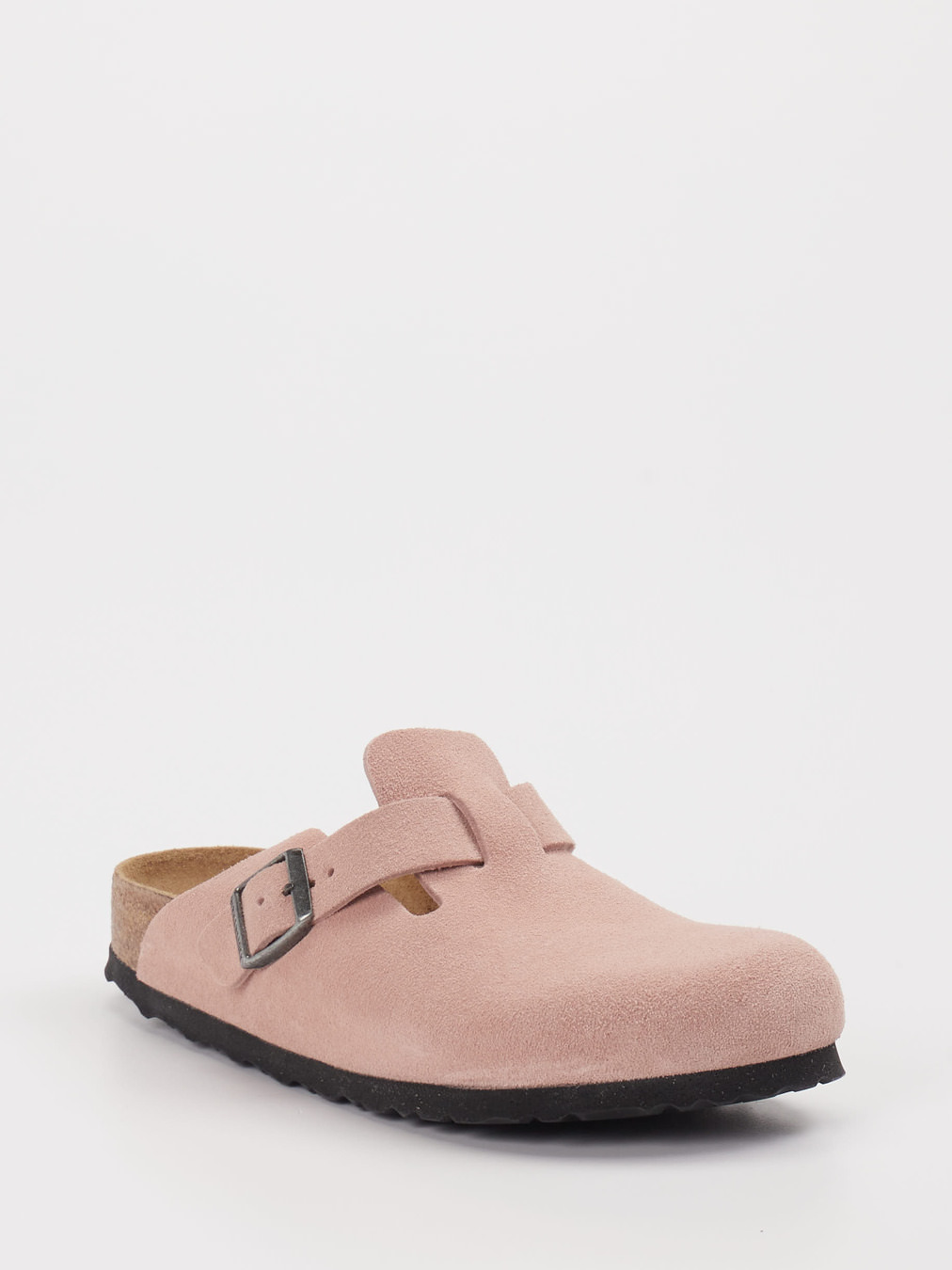 Birkenstock – Pantolette aus Veloursleder Rosa