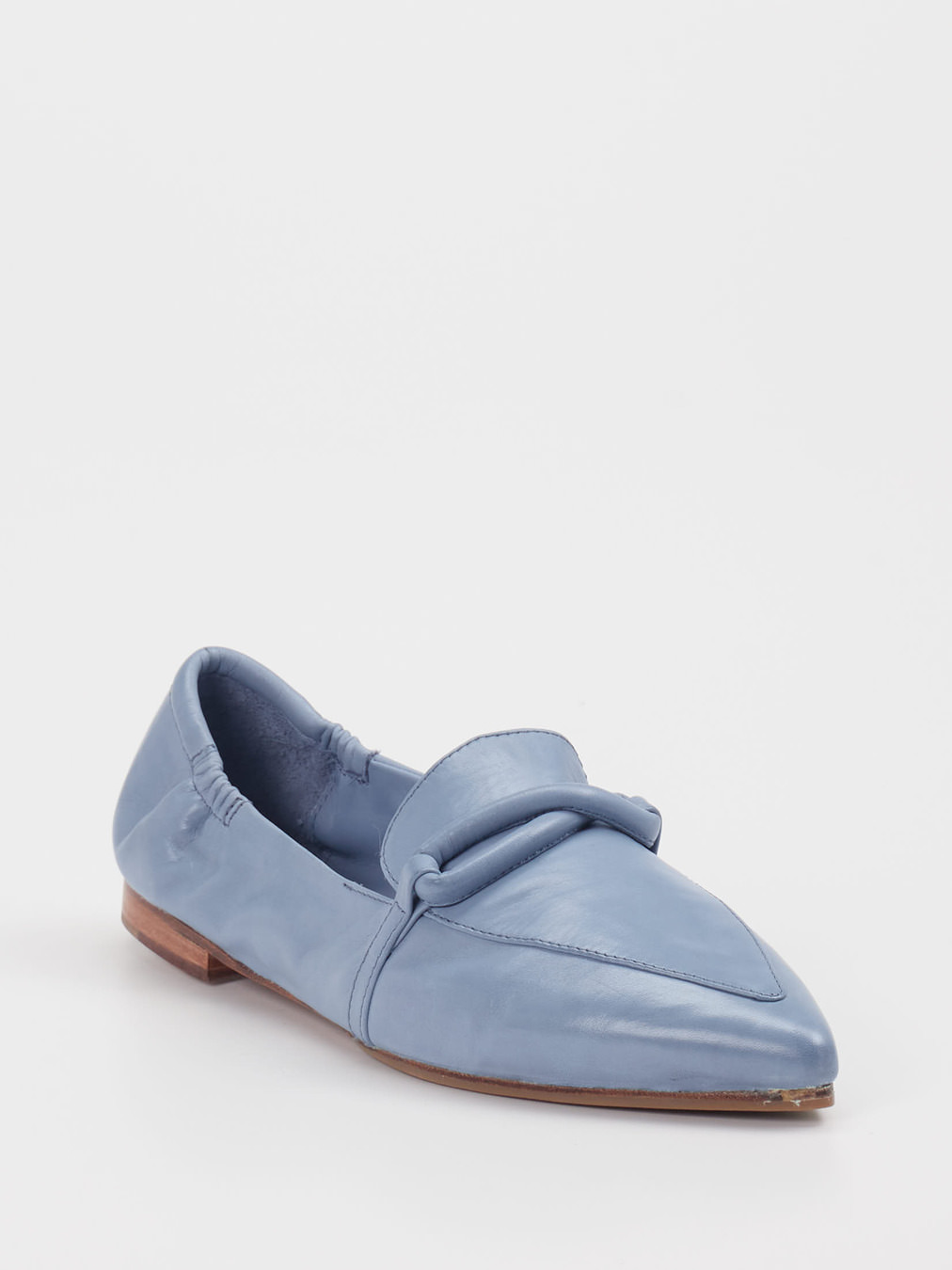 Andrea Puccini – Slipper aus Lammleder Blau