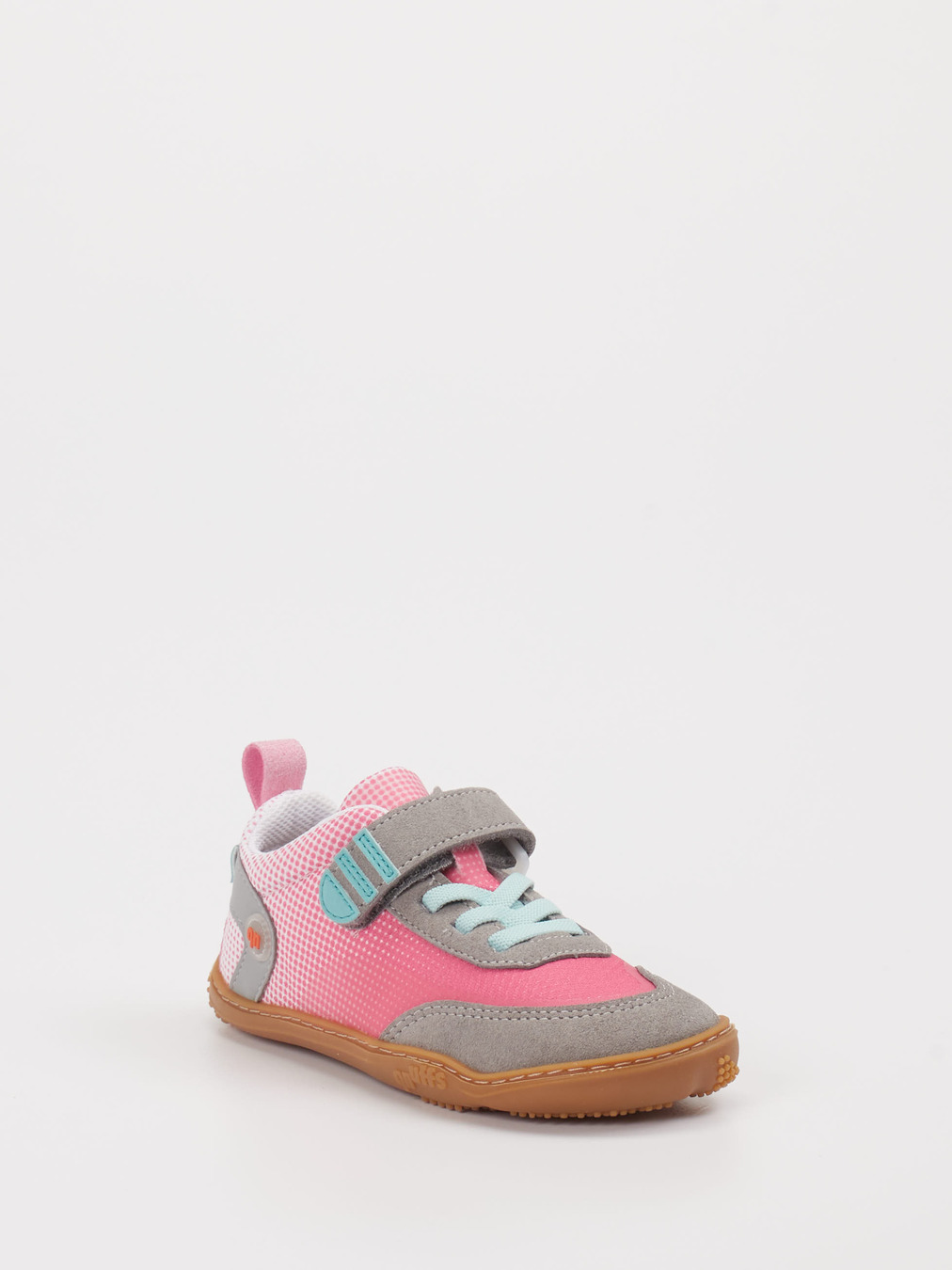 qnuffs – Klettschuh aus Leder Pink