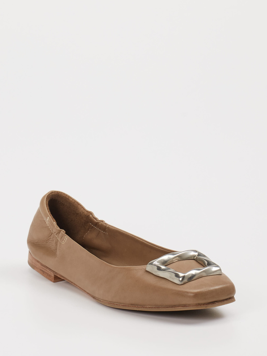 Andrea Puccini – Ballerinas aus Lammleder taupe