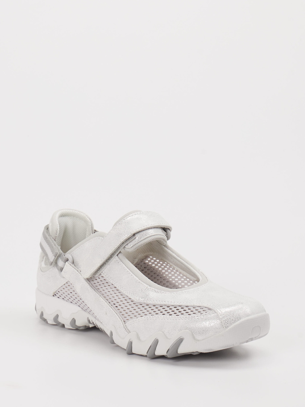 Allrounder – Spangenschuh aus Metallic offwhite