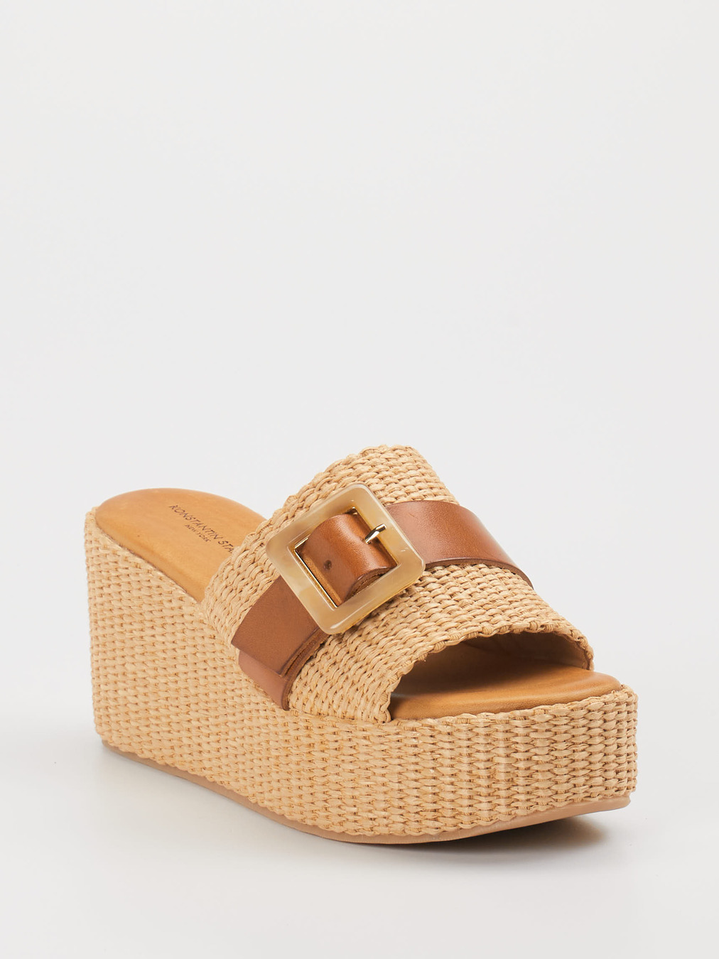 Konstantin Starke – Pantolette aus Kalbleder beige