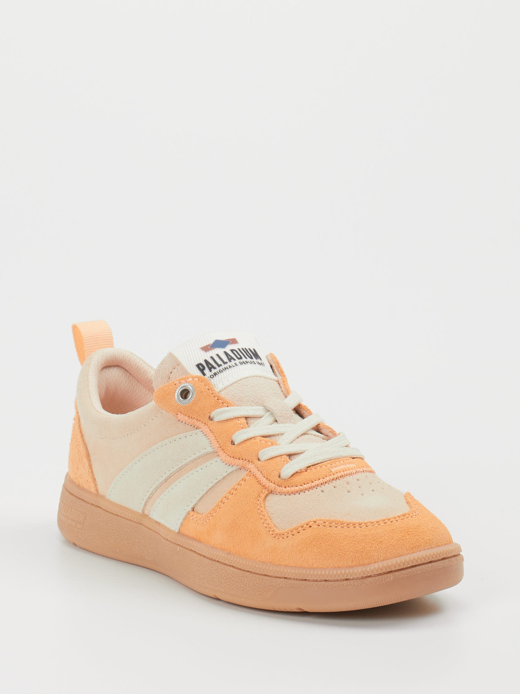 Palladium – Sneaker aus Veloursleder Orange