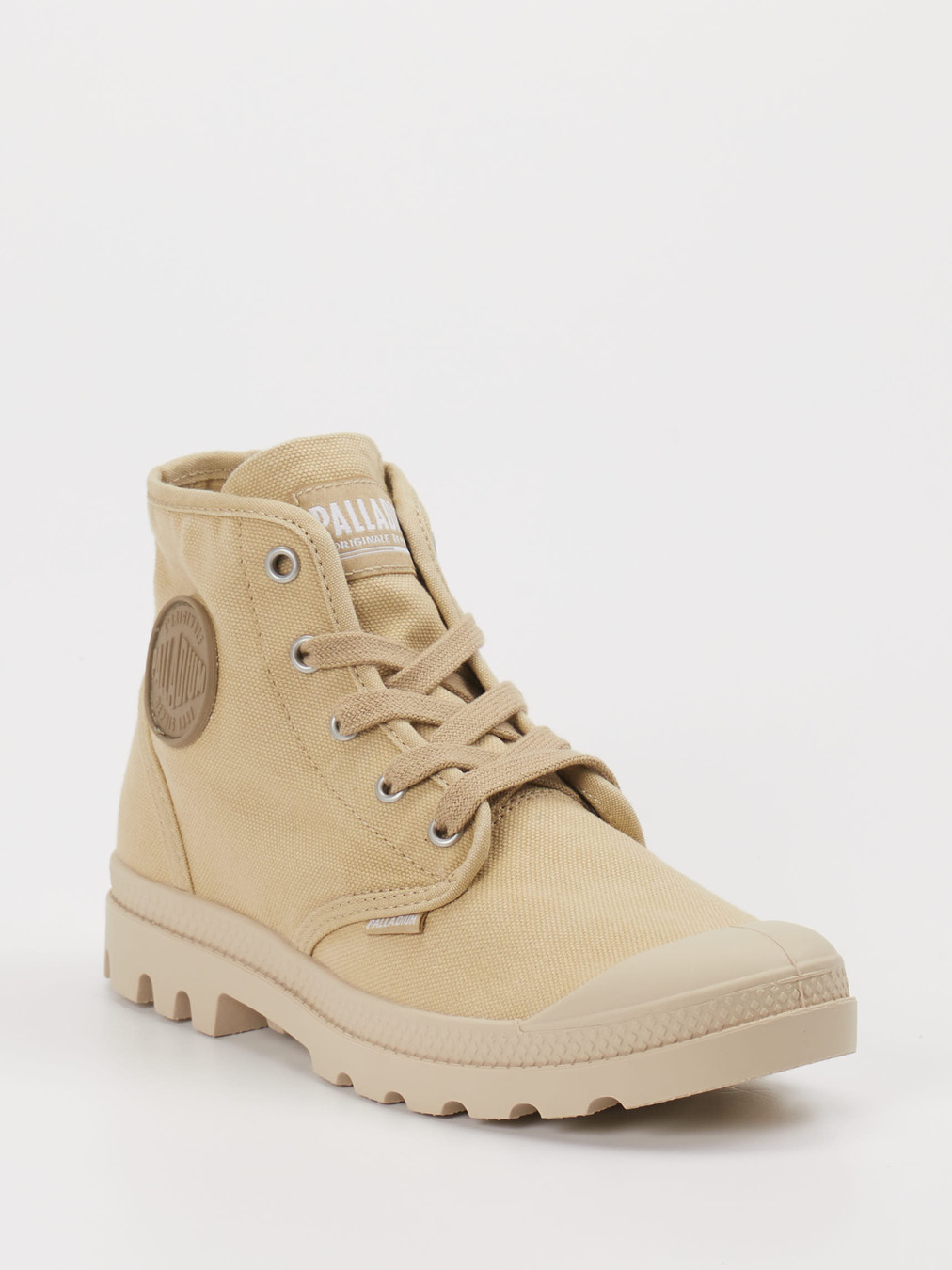 Palladium – Sneaker High aus Baumwolle Beige