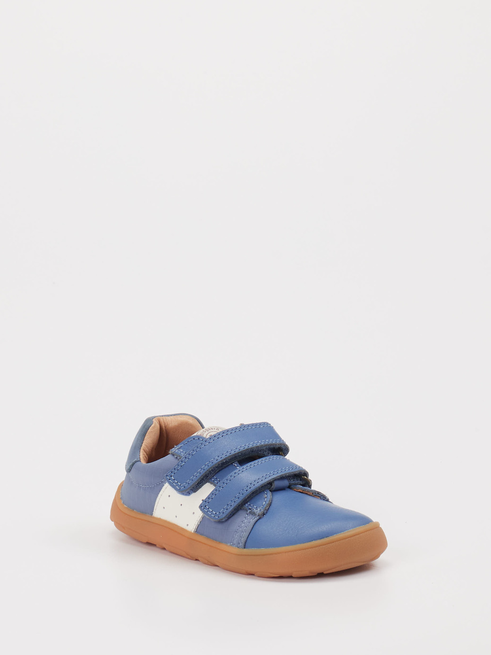 Bisgaard – Klett-Sneaker aus Kalbleder blau