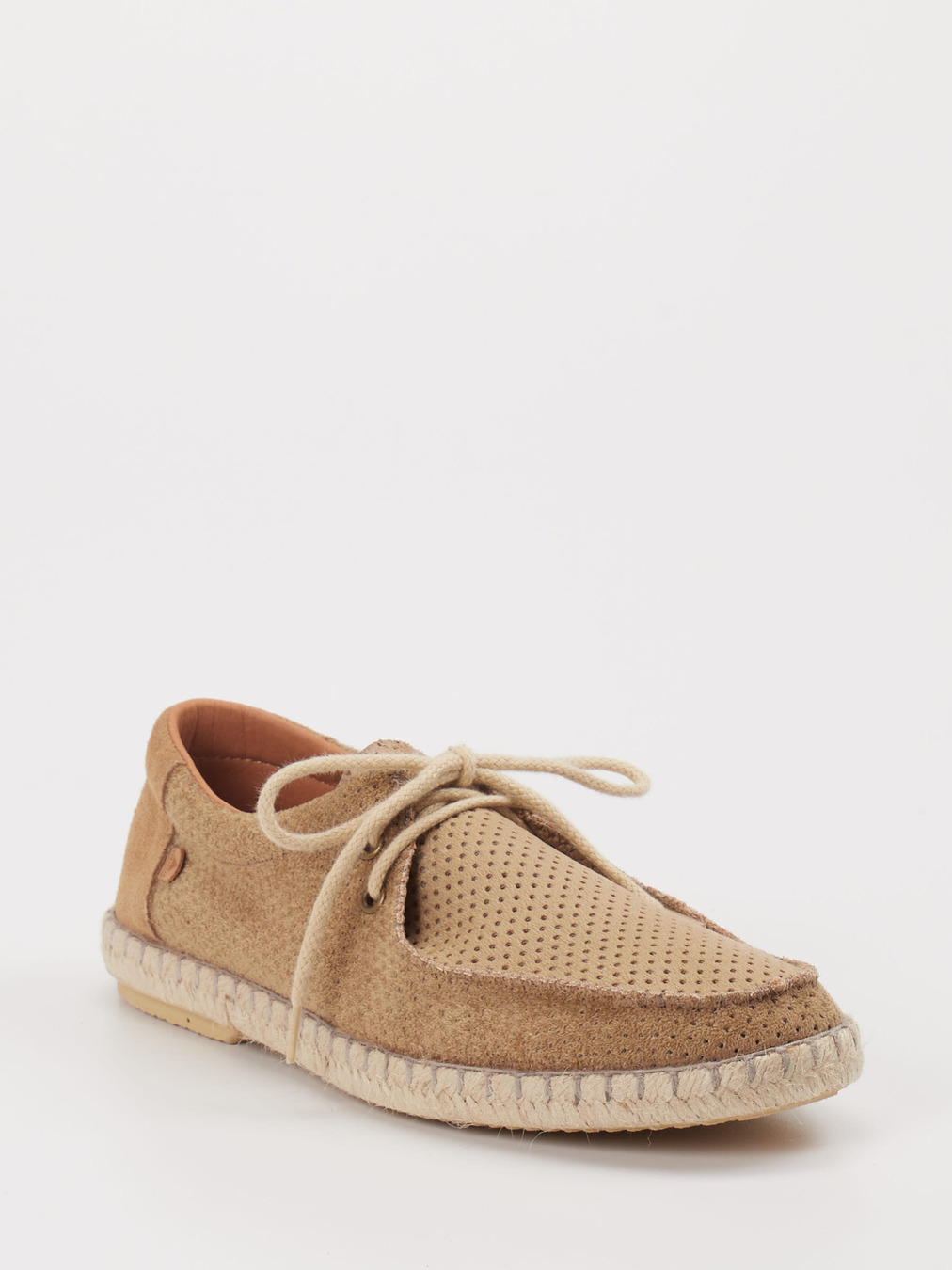 Verbenas – Schnürschuhe aus Leder beige