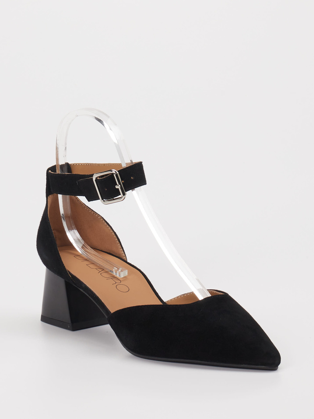 Di Lauro – Pumps aus Veloursleder schwarz