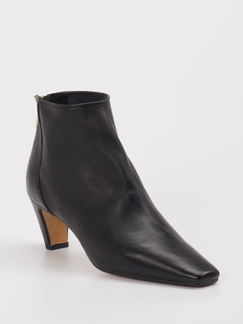 Konstantin Starke – Stiefelette aus Lammleder Schwarz