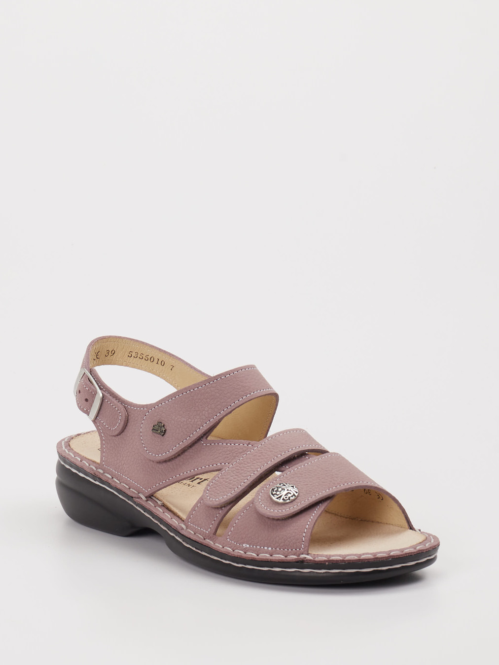 Finn Comfort – Sandale aus Nubukleder Rosa