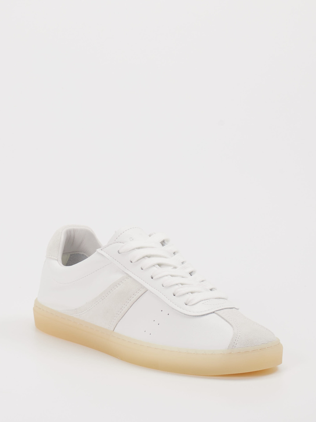 Copenhagen – Sneaker aus Velours/Leder weiß