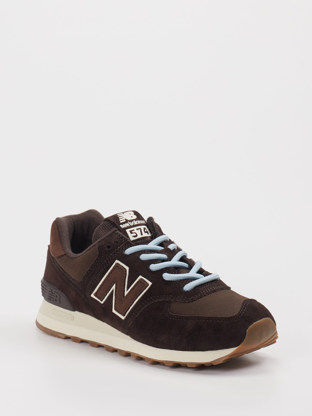 New Balance – Sneaker aus Veloursleder dunkelbraun