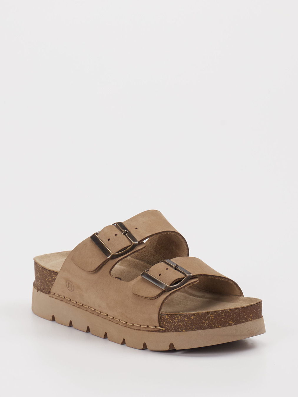 Rohde – Pantolette aus Metallic Braun