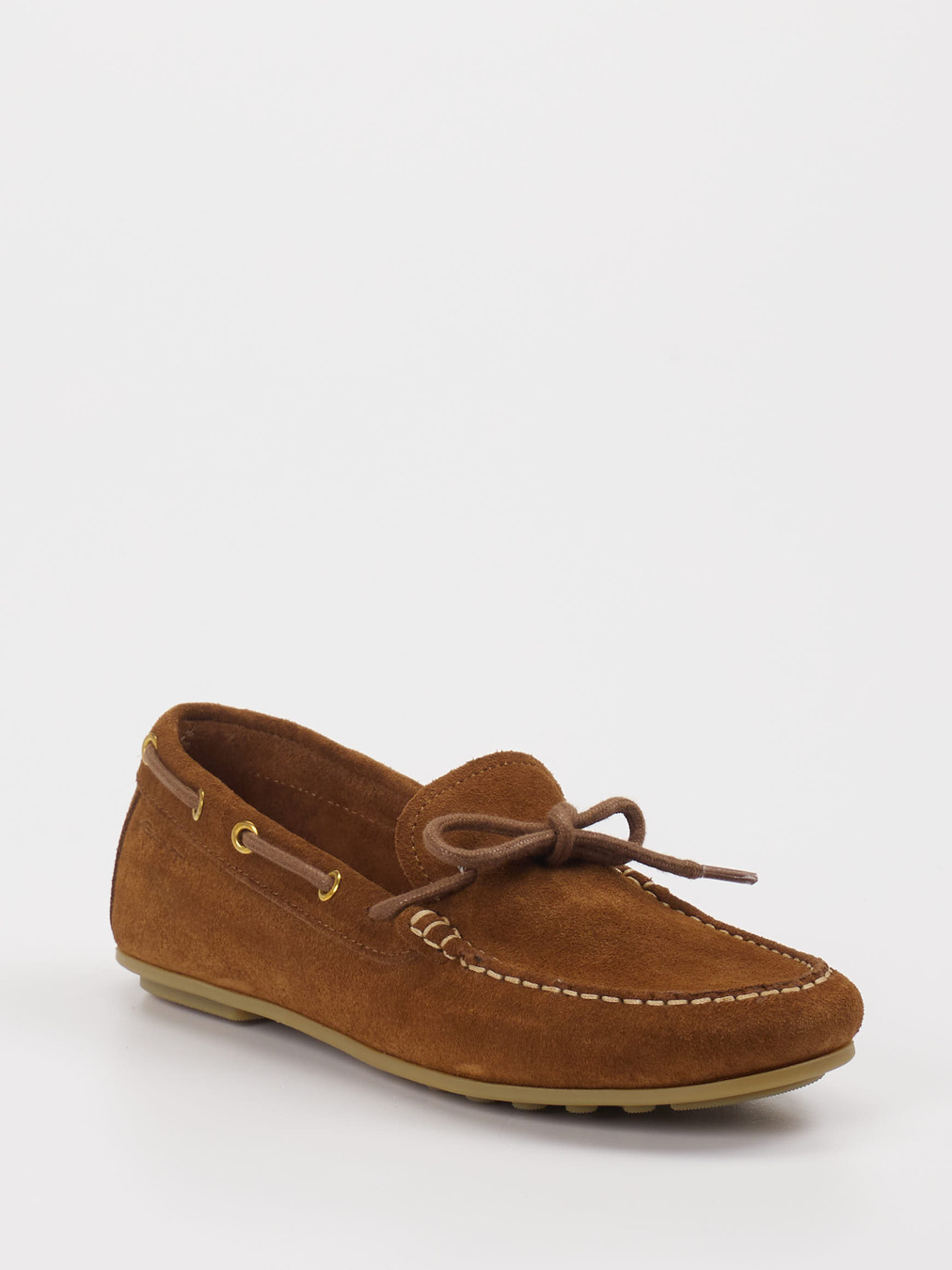 Gant – Bootsschuh aus Veloursleder Cognacbraun
