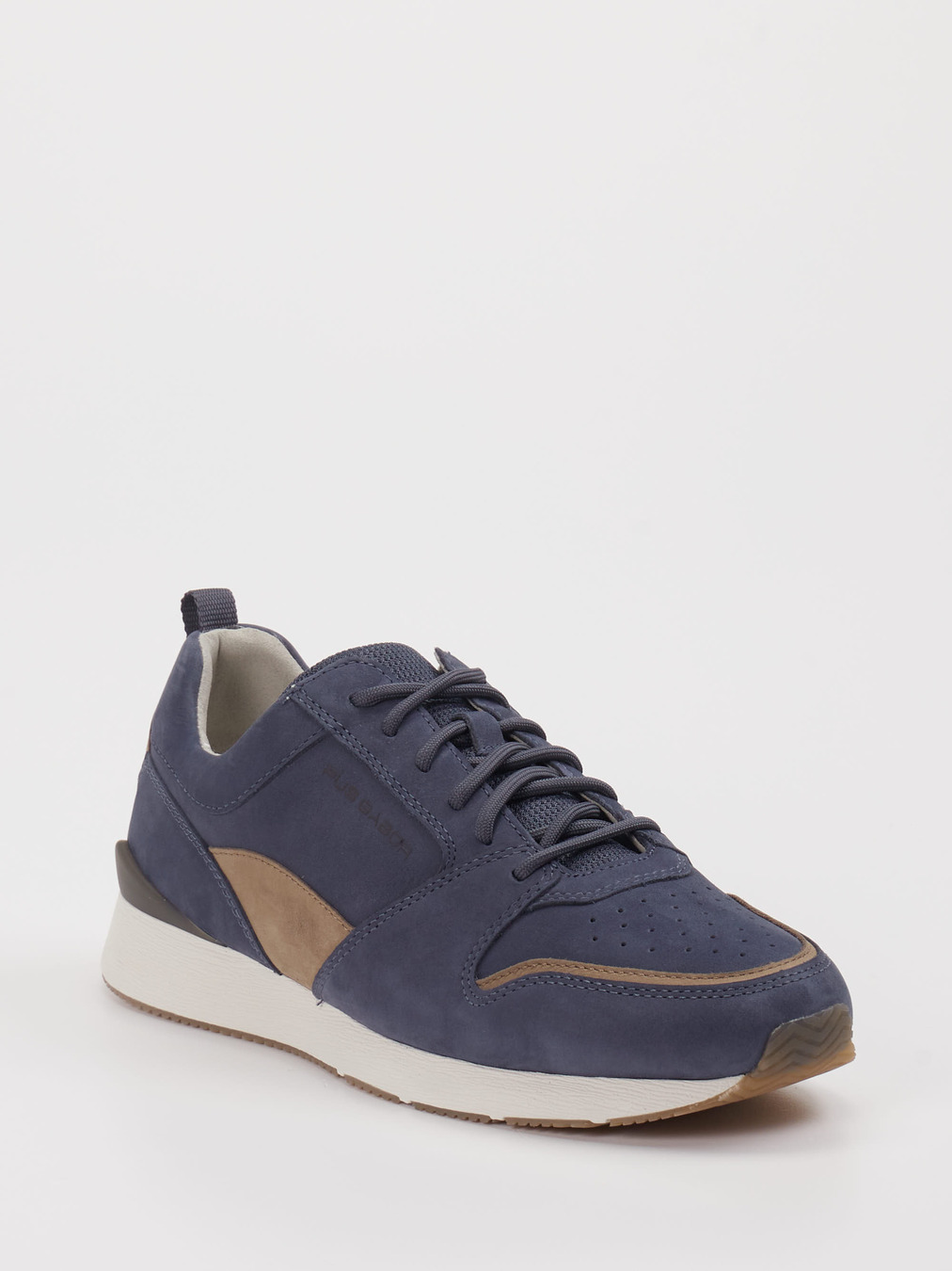 Pius Gabor – Sneaker aus Nubukleder Blau