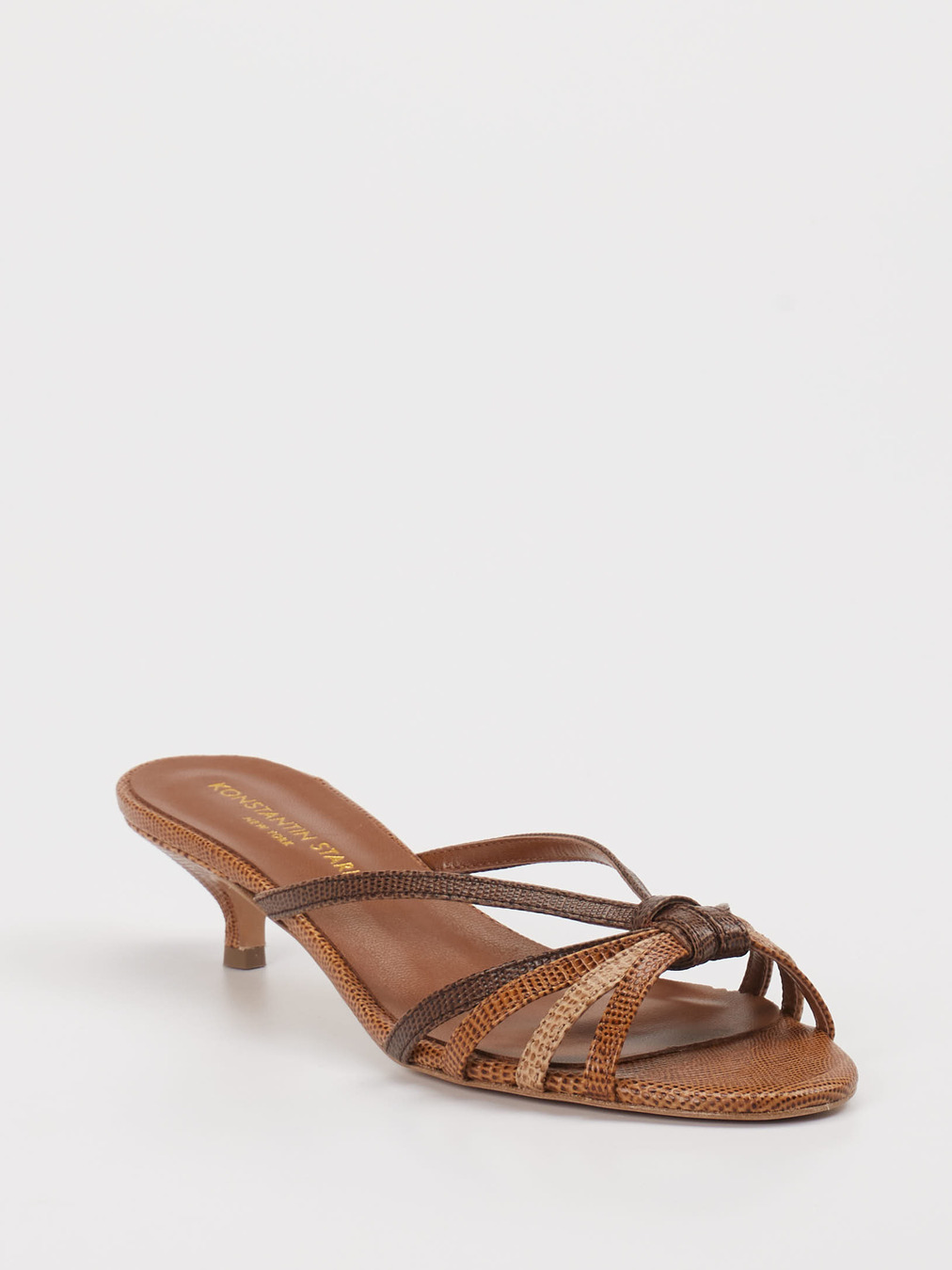 Konstantin Starke – Pantolette aus geprägtem Leder