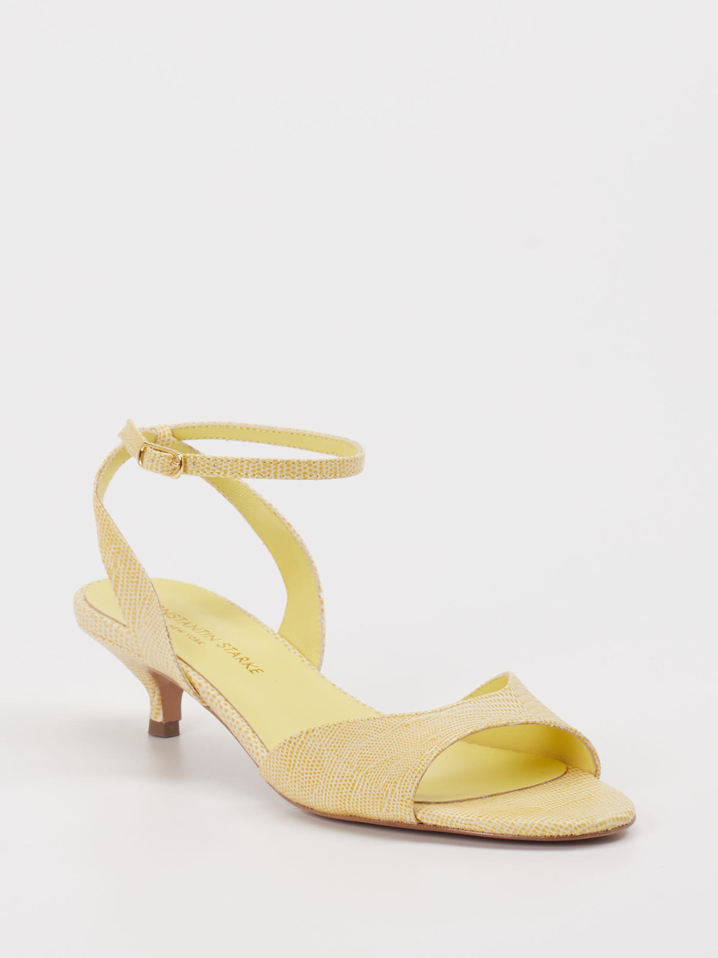 Konstantin Starke – Sandalette aus Leder Gold