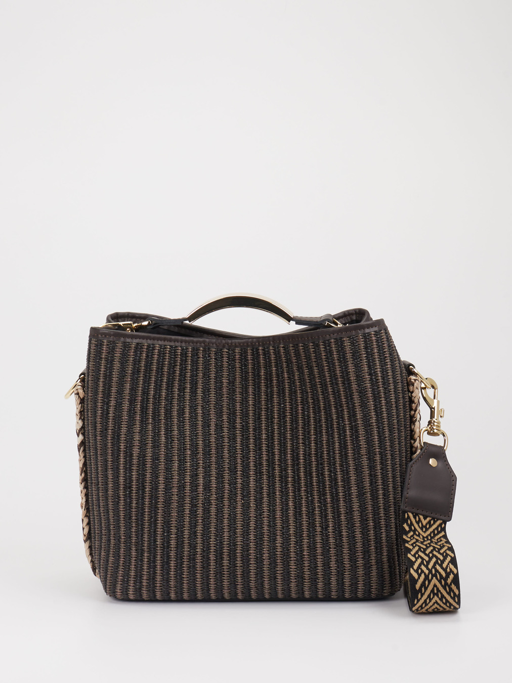 Viamailbag – Top-Handle Bag aus Textil schwarz