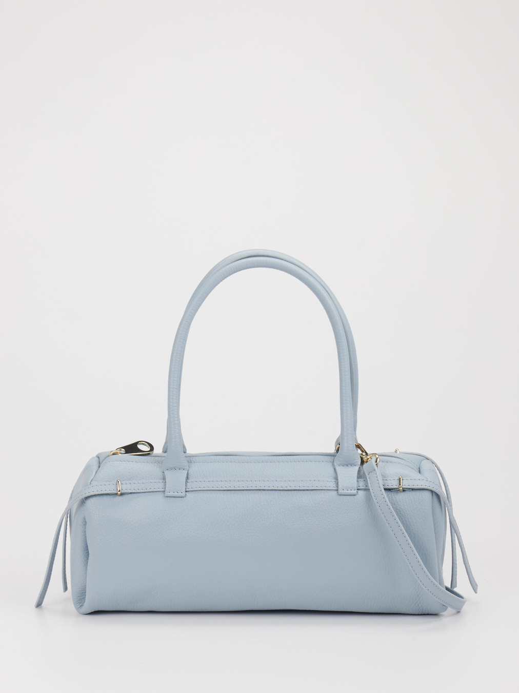 Konstantin Starke – Schultertasche aus Leder Hellblau