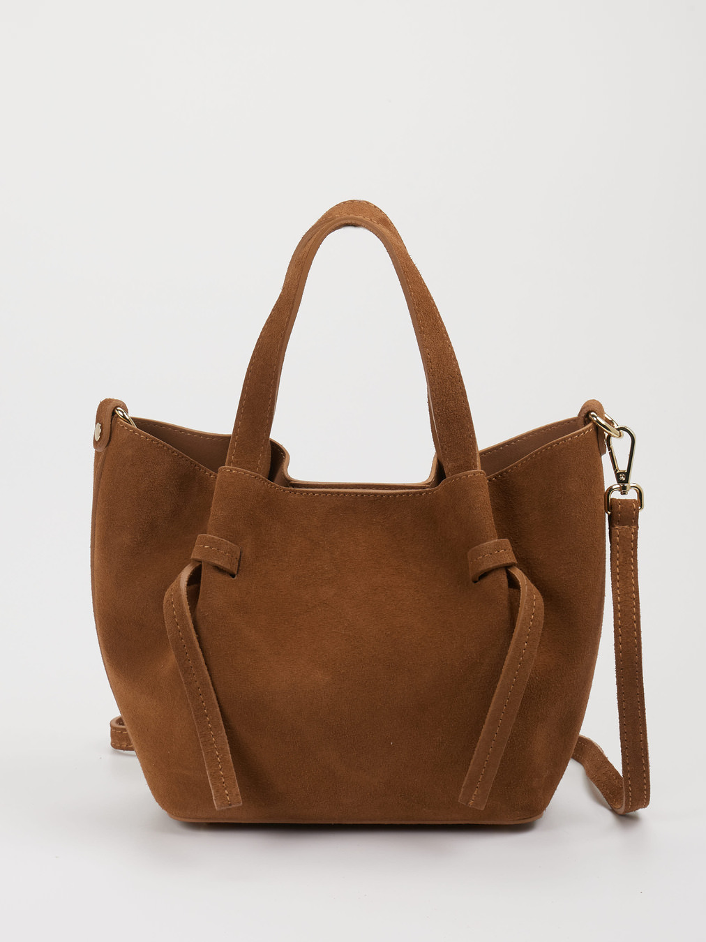 Konstantin Starke – Tote Bag aus Veloursleder braun