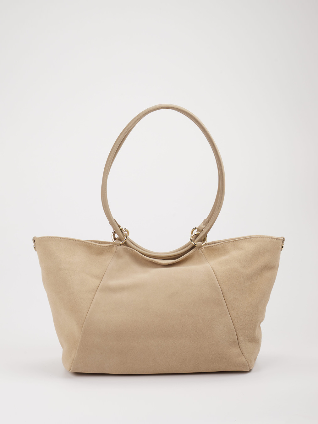 Konstantin Starke – Shopper aus Veloursleder Beige