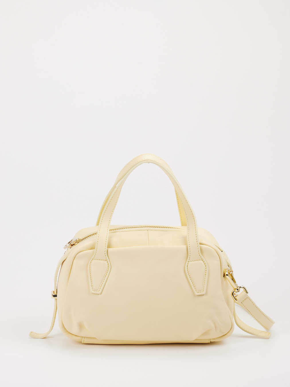 Konstantin Starke – Mini Bowling Bag aus Leder gelb