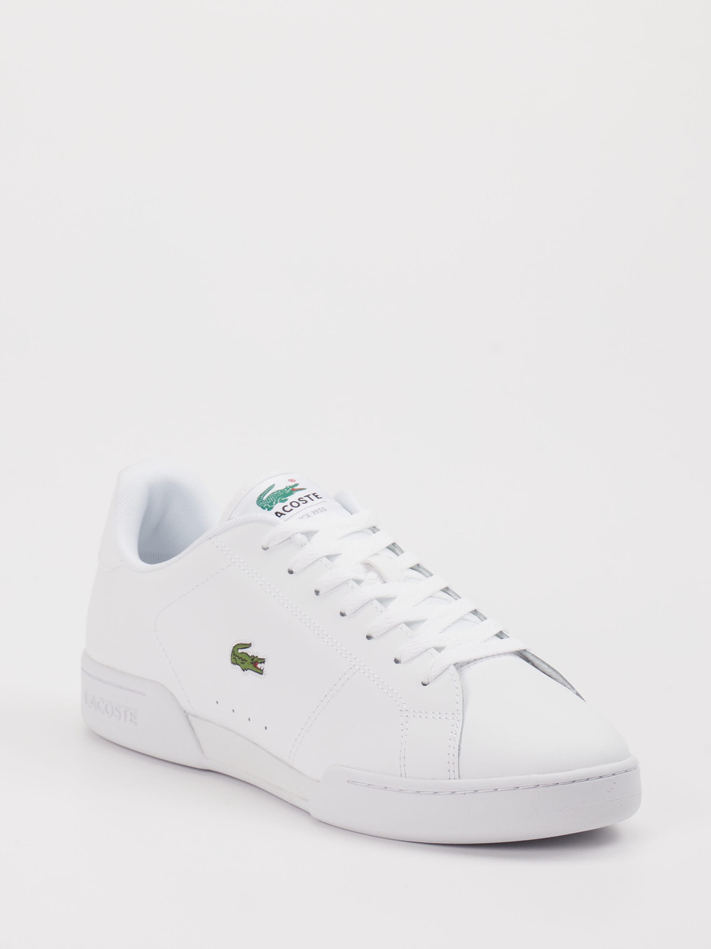 Lacoste – Sneaker aus Leder Weiß Grün