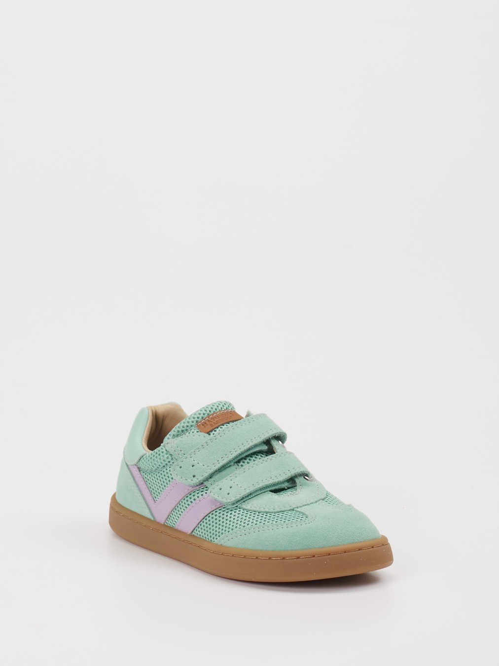 Naturino – Klett-Sneaker aus Veloursleder Mintgrün