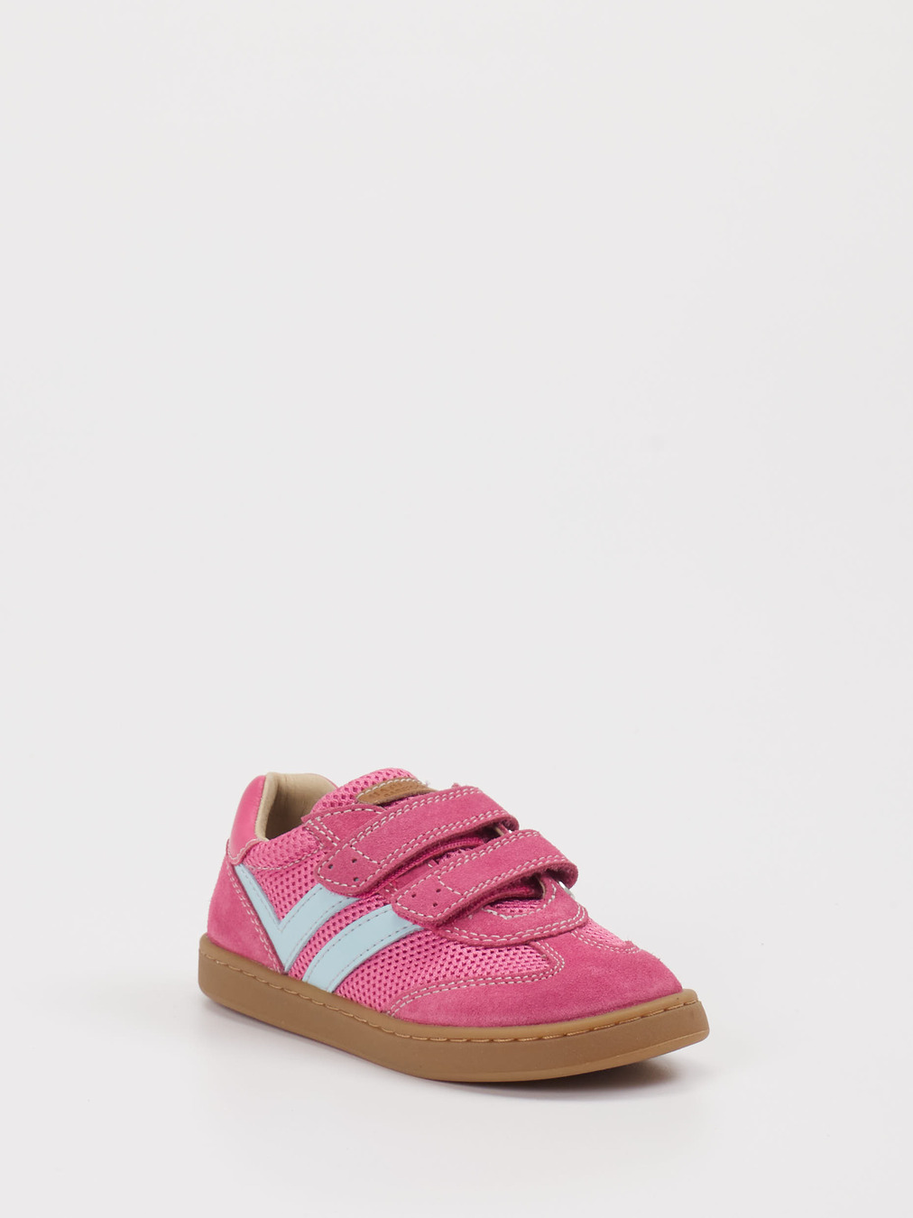 Naturino – Klett-Sneaker aus Veloursleder Pink