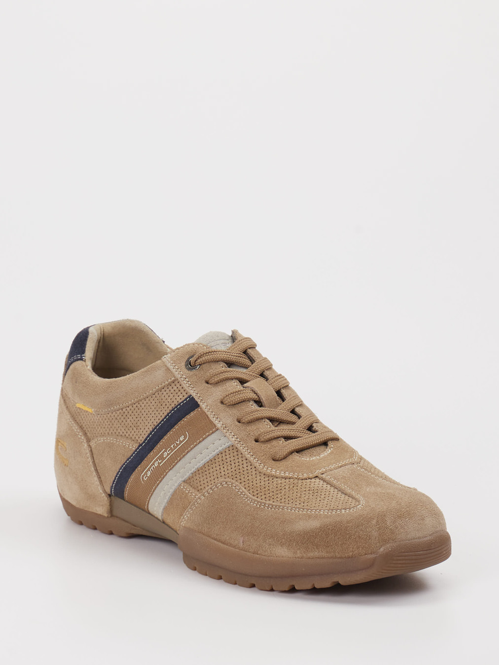 Camel Active – Sneaker aus Veloursleder Sandbeige